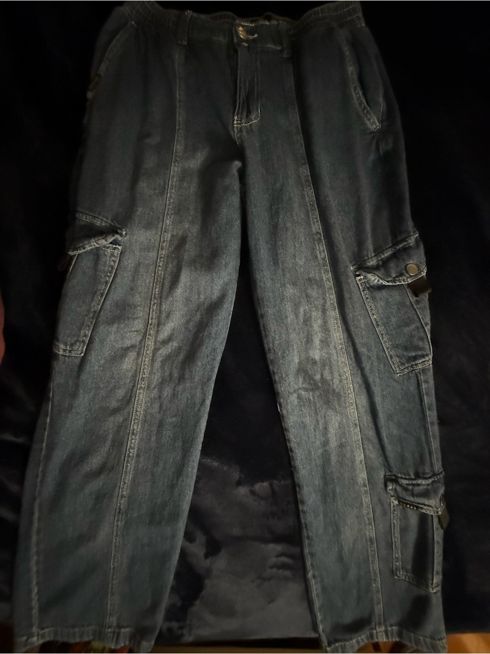 Fivestar General Women's Carpenter Jeans in Dark Blue Wash size 9/29